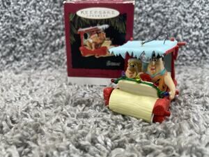 Hallmark Keepsake Ornament The Flintstones Fred Barney Christmas Box 1994